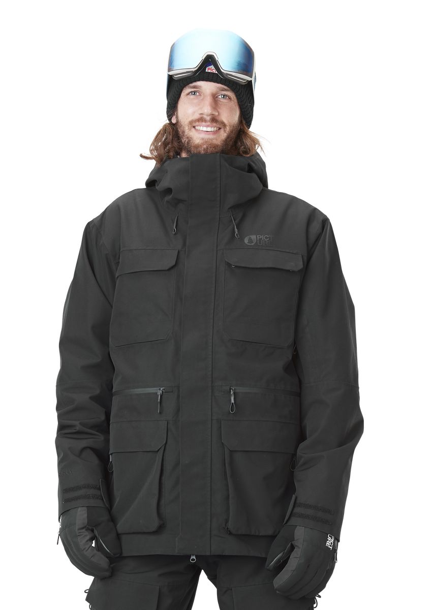 Picture Organic U44 Men's Snow Jackets Black | MLS-158704