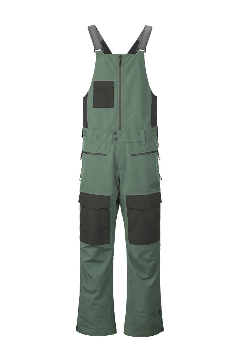 Picture Organic U77 Bib Men's Snow Pants Green | ZEQ-869473